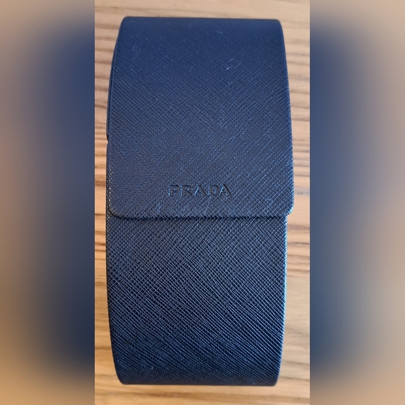 Prada Accessories - Prada black eyeglass/sunglass hard case with magnetic closure